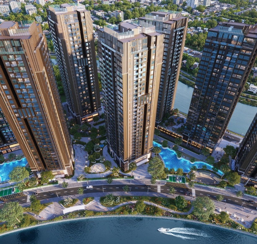Cloud9 Tower nằm trên trục cảnh quan bên sông Giồng Ông Tố, sở hữu tầm nhìn trọn vẹn hướng sông và cảnh quan nội khu xanh mát
