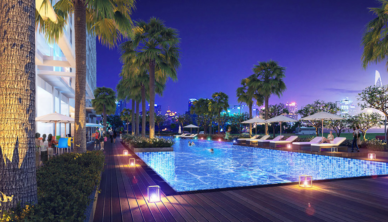 Hồ bơi  tại Opal Riverside