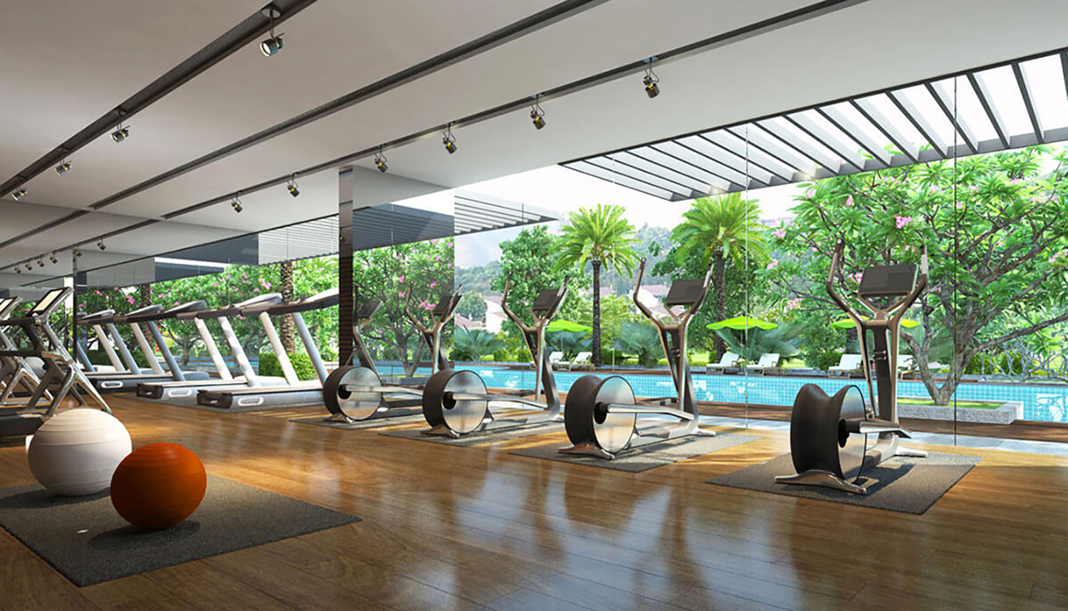 Phòng gym tại Opal Riverside