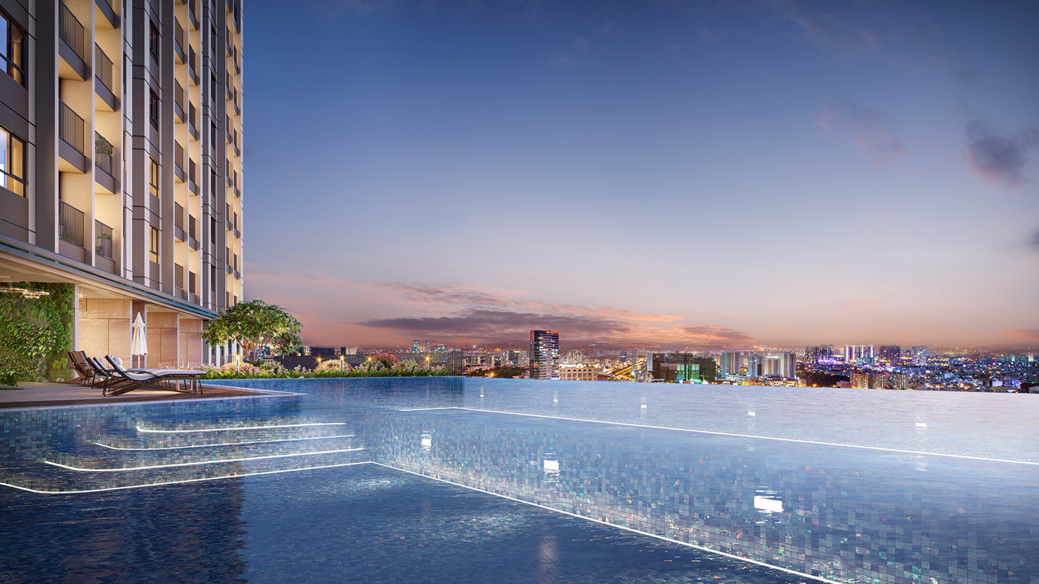 HỒ BƠI VÔ CỰC tại Opal Skyline