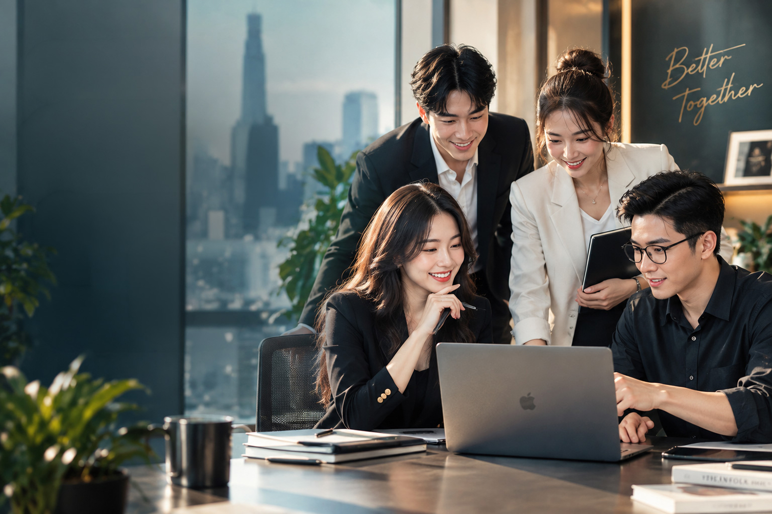 Đội ngũ BLUEMARQ Development cùng hợp tác trong môi trường làm việc
