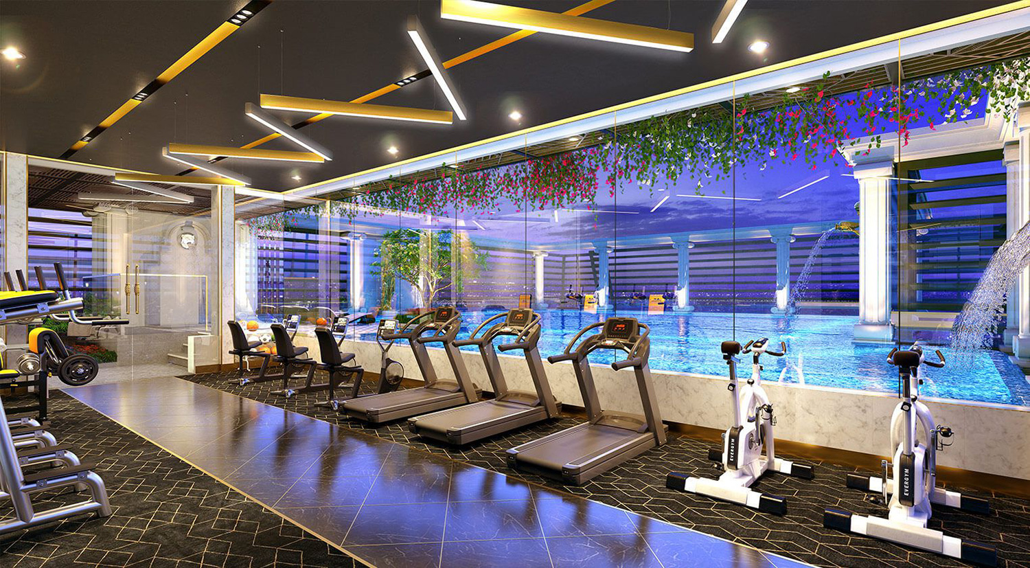 Phòng gym tại St. Moritz