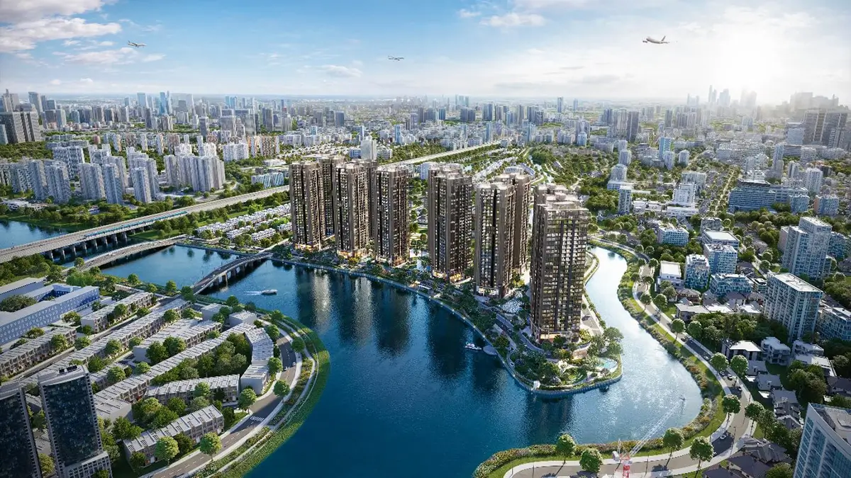 The Privé gồm 12 tòa tháp, thuộc phân khúc căn hộ hạng sang tại khu vực liền kề trung tâm tài chính quốc tế. Ảnh: The Privé