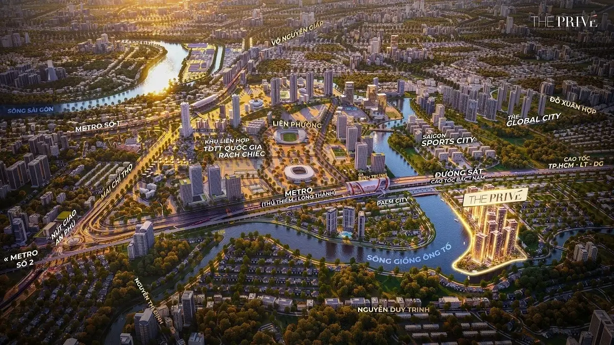 Vị trí siêu kết nối từ dự án The Privé.